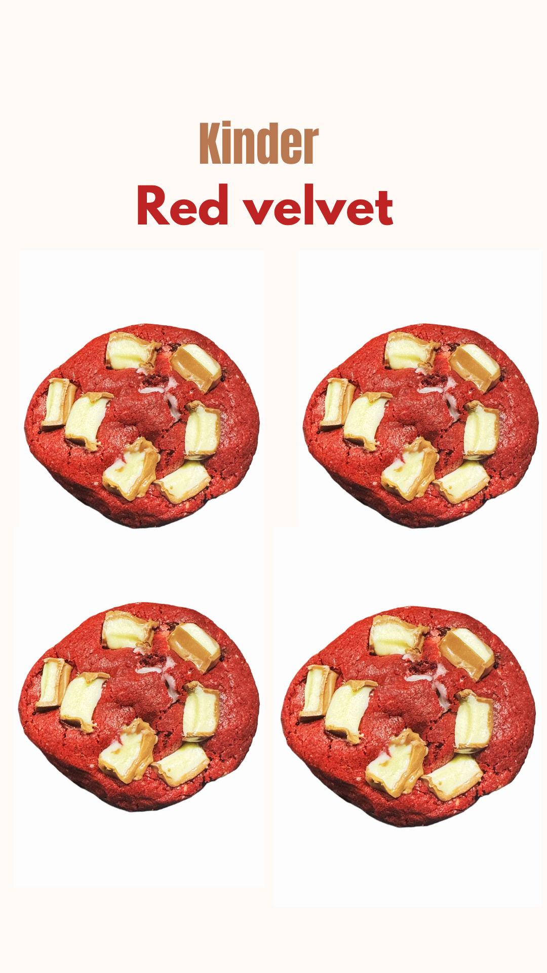 Kinder Red Velvet Cookie Crumble