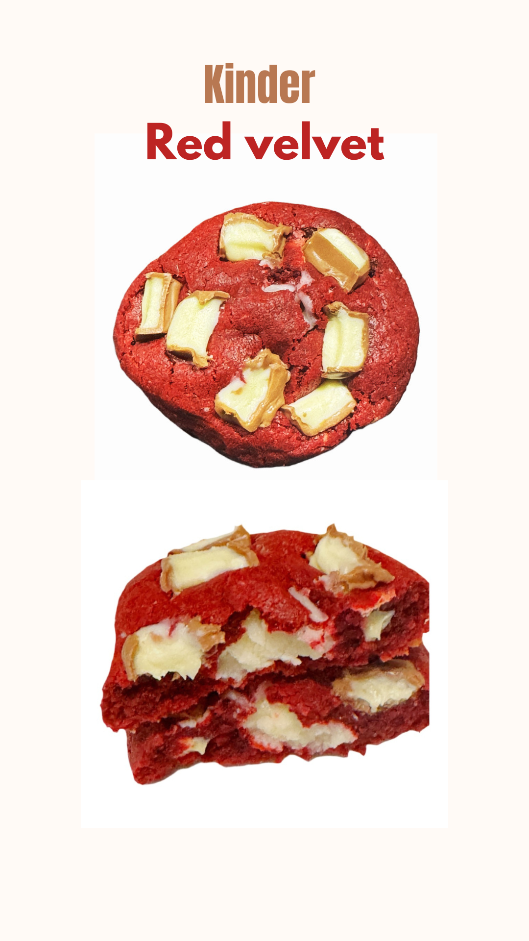 Kinder Red Velvet Cookie Crumble
